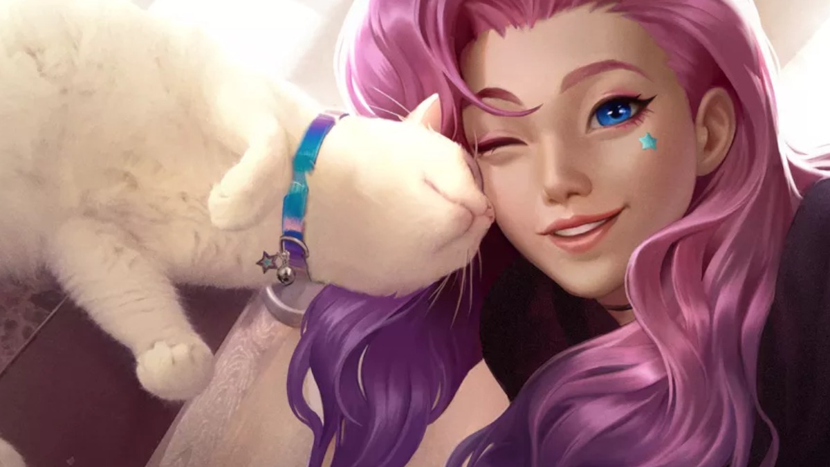 Seraphine e seu gatinho